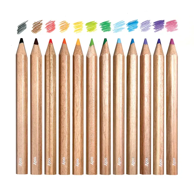 ooly Ooly Draw 'n' Doodle Mini Colored Pencils + Sharpener - Set of 12