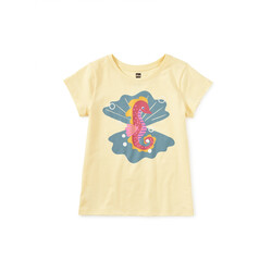 Tea Collection Tea Seahorse & Pearls Graphic Tee