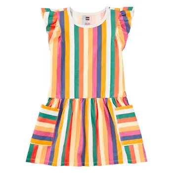 Tea Collection Tea Flutter Sleeve Pocket Dress