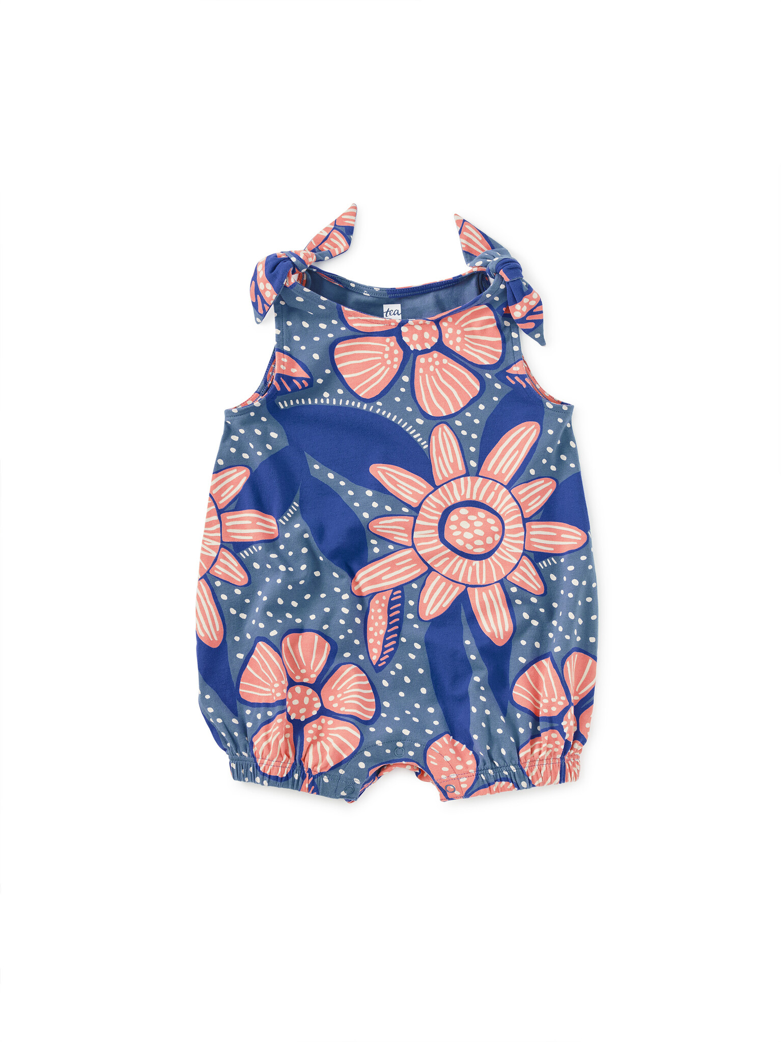 Tea Collection Tea Tie Shoulder Baby Romper