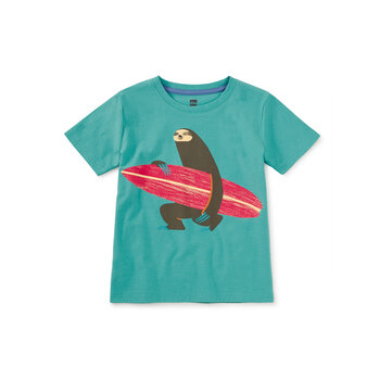 Tea Collection Tea Surfer Sloth Graphic Tee