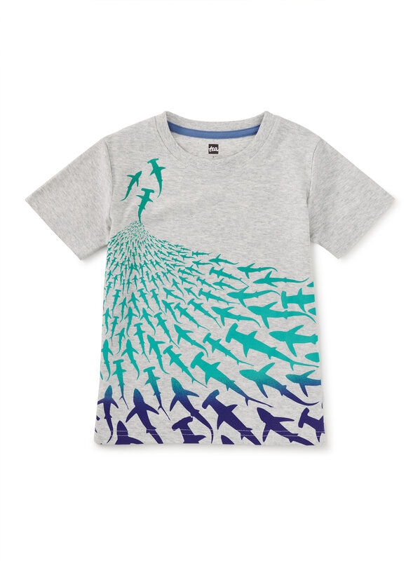 Tea Collection Tea Shiver of Sharks Graphic Tee
