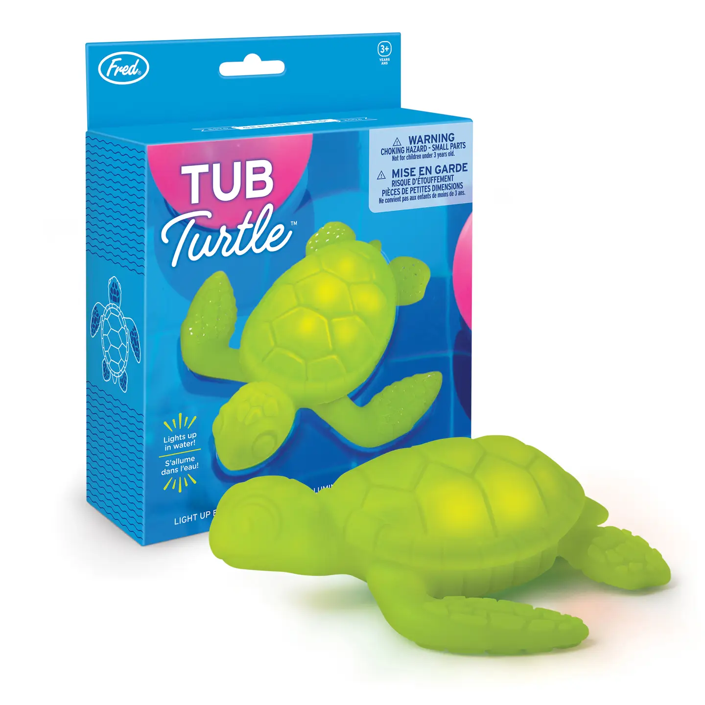Fred & Friends Tub Turtle - Light Up Bath & Pool Toy