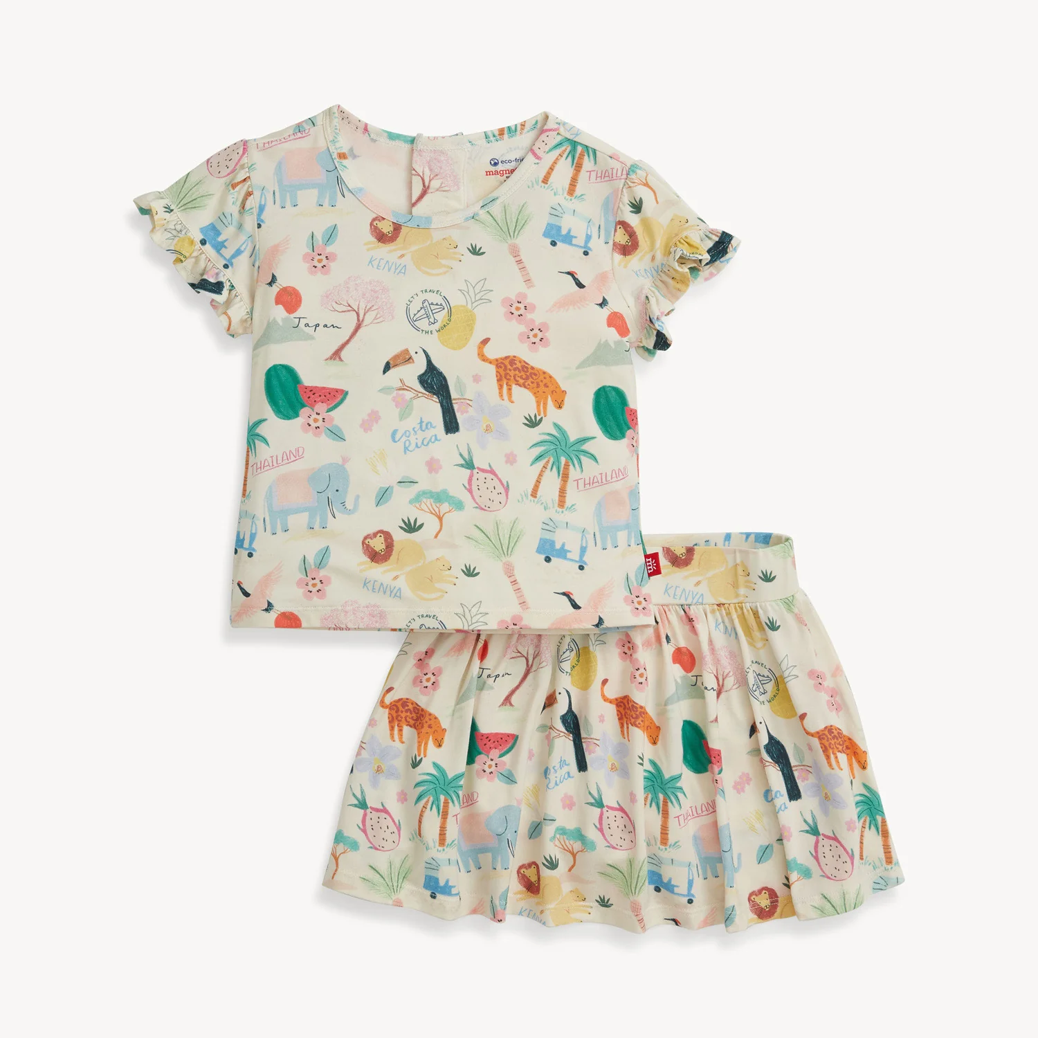 Magnetic Me Magnetic Me Wanderlust Wildlife Modal Top +Skort