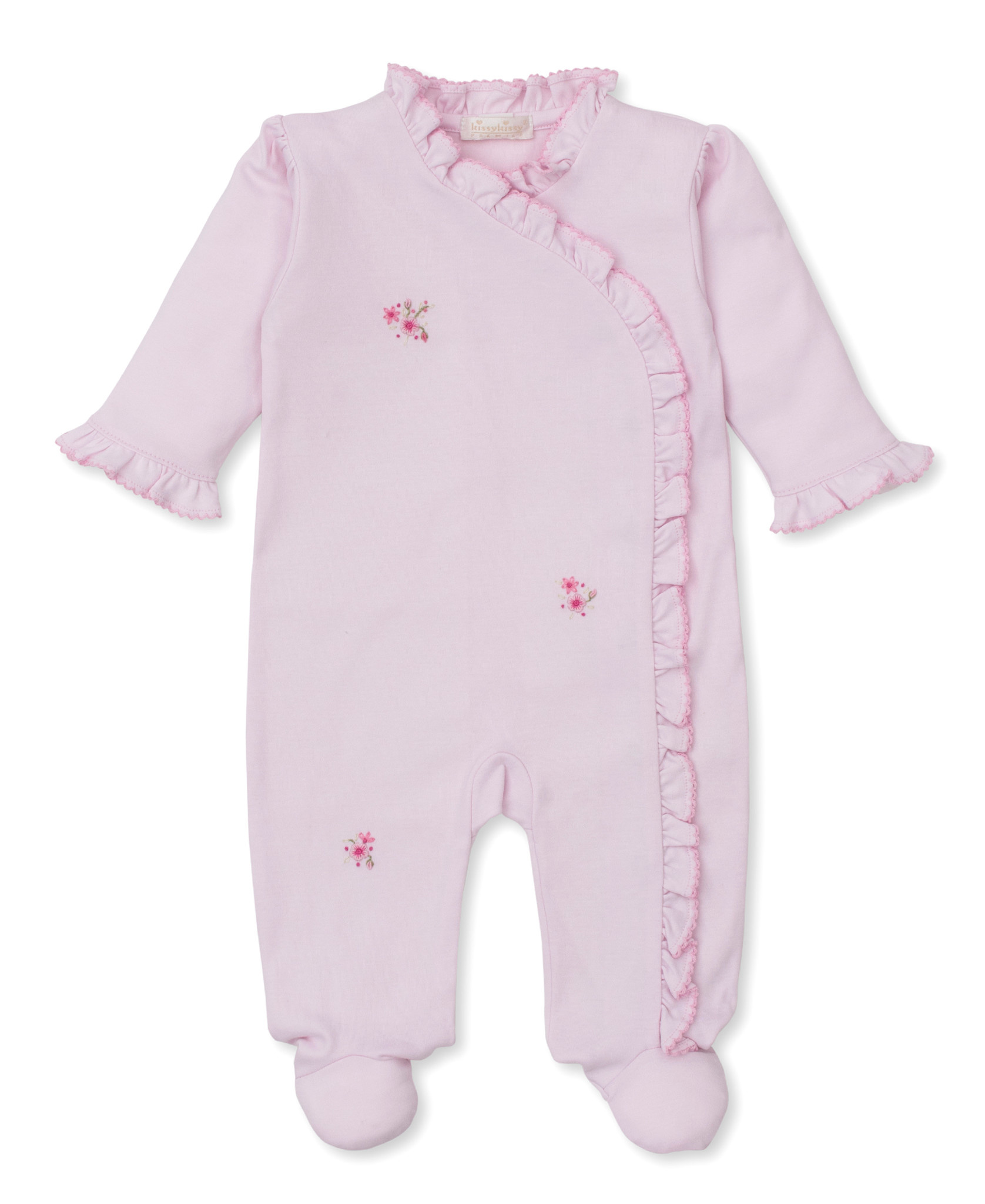 kissy kissy Kissy Kissy SCE Rose Blooms Footie w/Hand Embroidery