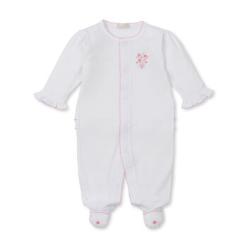 kissy kissy Kissy Kissy Premiere Old English Roses Footie w/Hand Embroidery