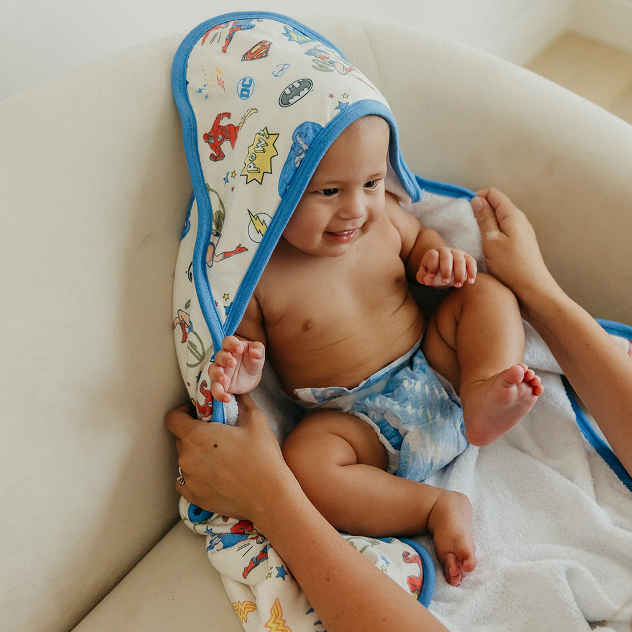 Copper Pearl Copper Pearl Justice League Premium Baby Knit Hooded Towel