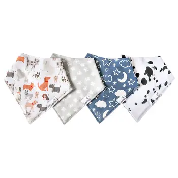 Copper Pearl Copper Pearl Rufus Baby Bandana Bib Set (4-pack)