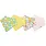 Copper Pearl Copper Pearl Lemon Baby Bandana Bib Set (4-pack)