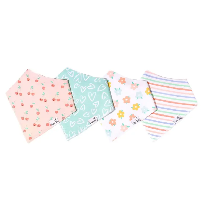 Copper Pearl Copper Pearl Cheery Baby Bandana Bib Set (4-pack)