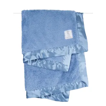 Little Giraffe Little Giraffe Chenille Blanket- Cornflower