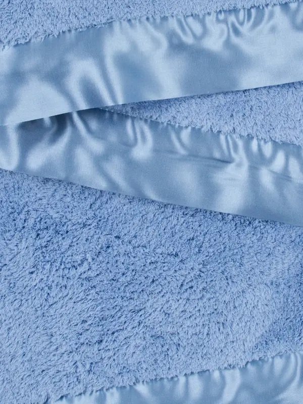 Little Giraffe Little Giraffe Chenille Blanket- Cornflower