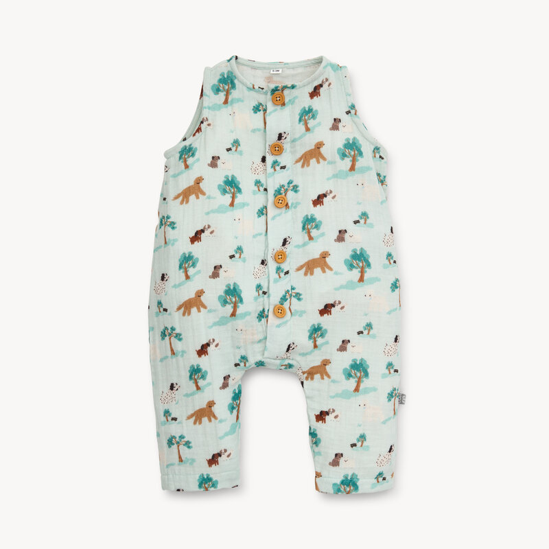 Magnetic Me Magnetic Me Central Bark Cotton Short Sleeve Coverall