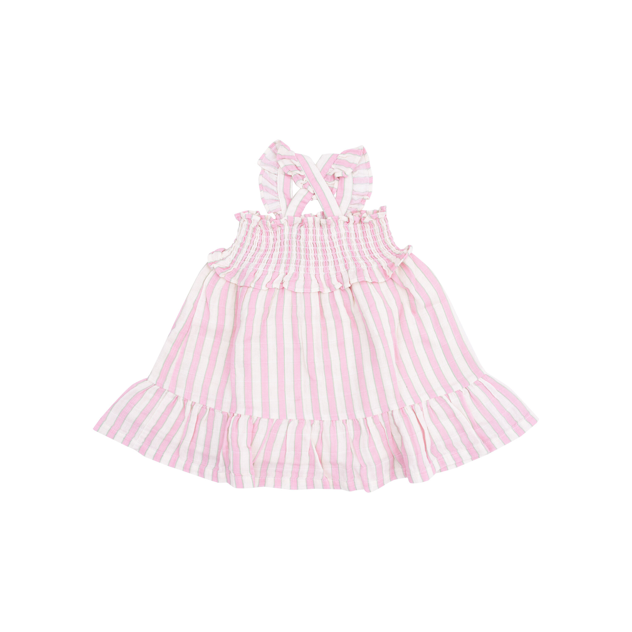 Angel Dear Angel Dear Candy Stripe Smocked Ruffle Sundress