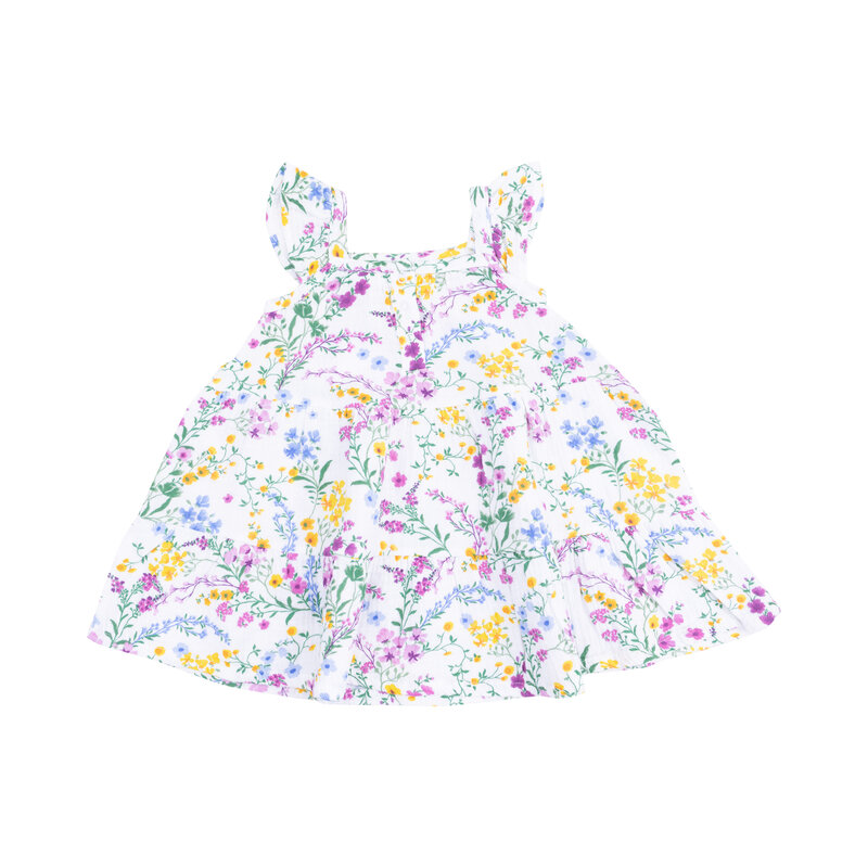 Angel Dear Angel Dear Cottage Climbing Floral Twirly Sundress