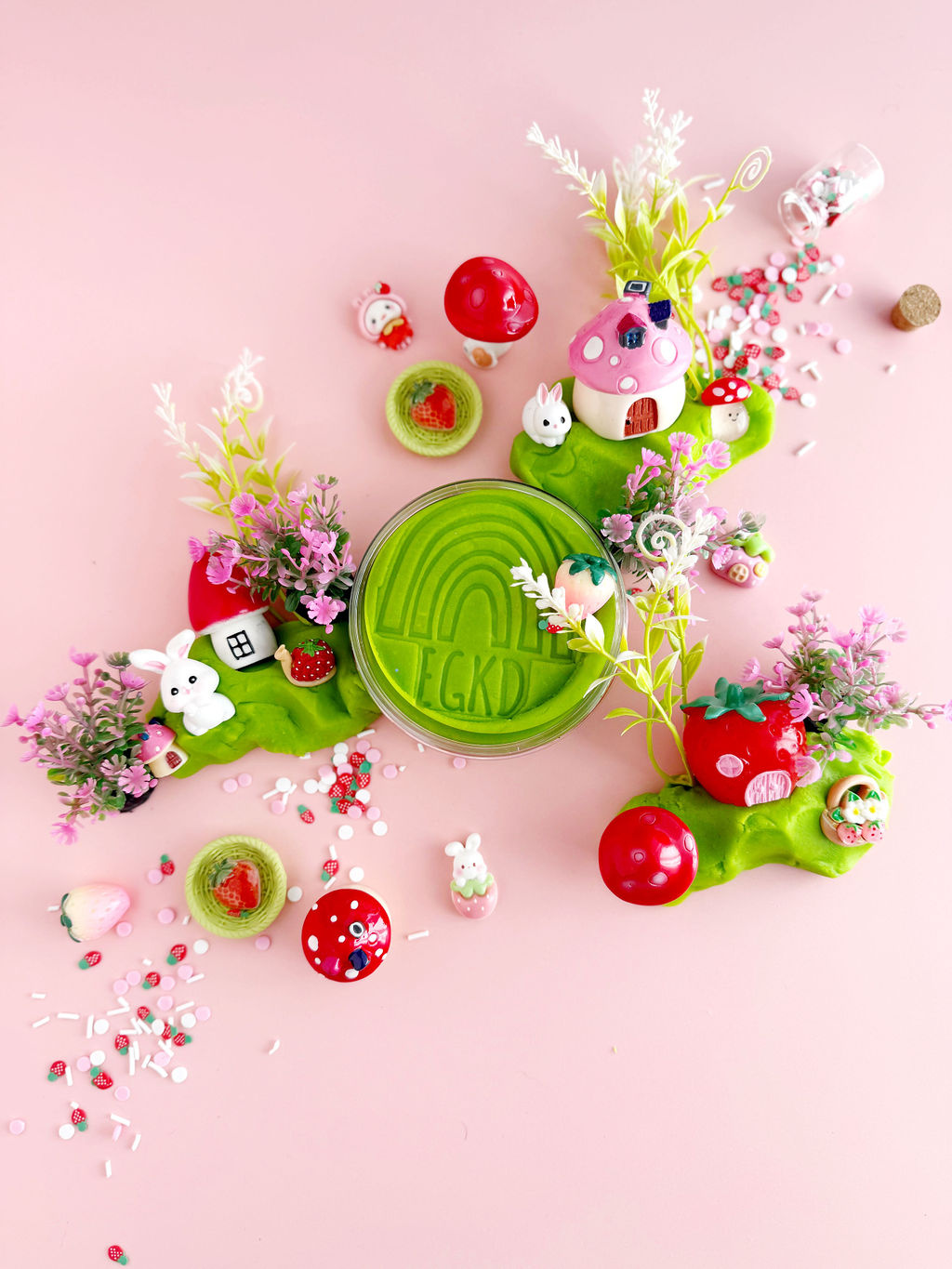 Earth Grown KidDoughs Bunny Berry Village Kiddough Play Kit