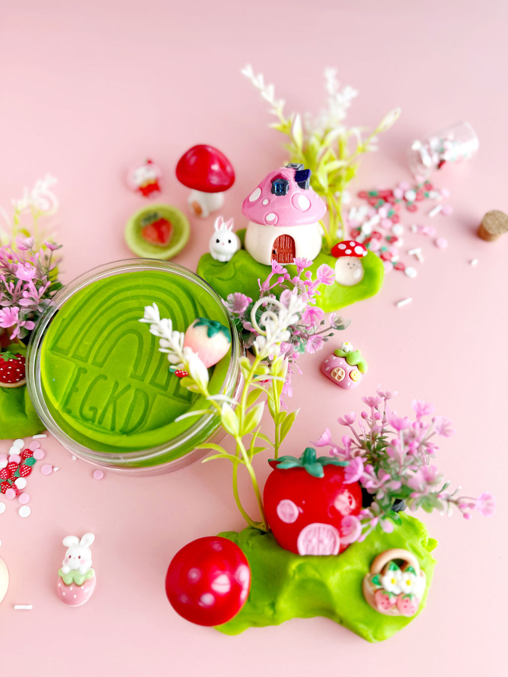 Earth Grown KidDoughs Bunny Berry Village Kiddough Play Kit