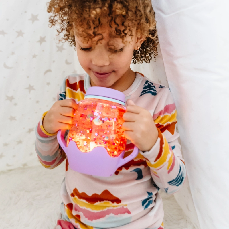Glo Pals Purple Sensory Play Jar
