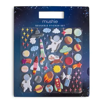 Mushie Reusable Sticker Set (Space)