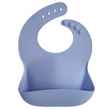 Mushie Mushie Silicone Baby Bib Powder Blue