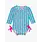 RuffleButts Rufflebutts Neon Star Party Long Sleeve One Piece Rash Guard