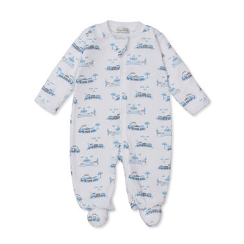 kissy kissy Kissy Kissy Roundabout Railroad Zipper Footie
