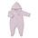 kissy kissy Kissy Kissy Roses and Blooms Velour Footed Bunting