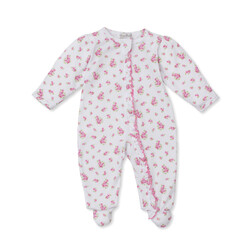 kissy kissy Kissy Kissy Roses and Blooms Zip Footie