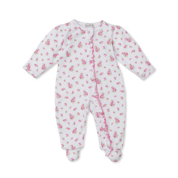 kissy kissy Kissy Kissy Roses and Blooms Zip Footie