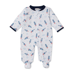 kissy kissy Kissy Kissy PJs Space Voyage Zip Footie