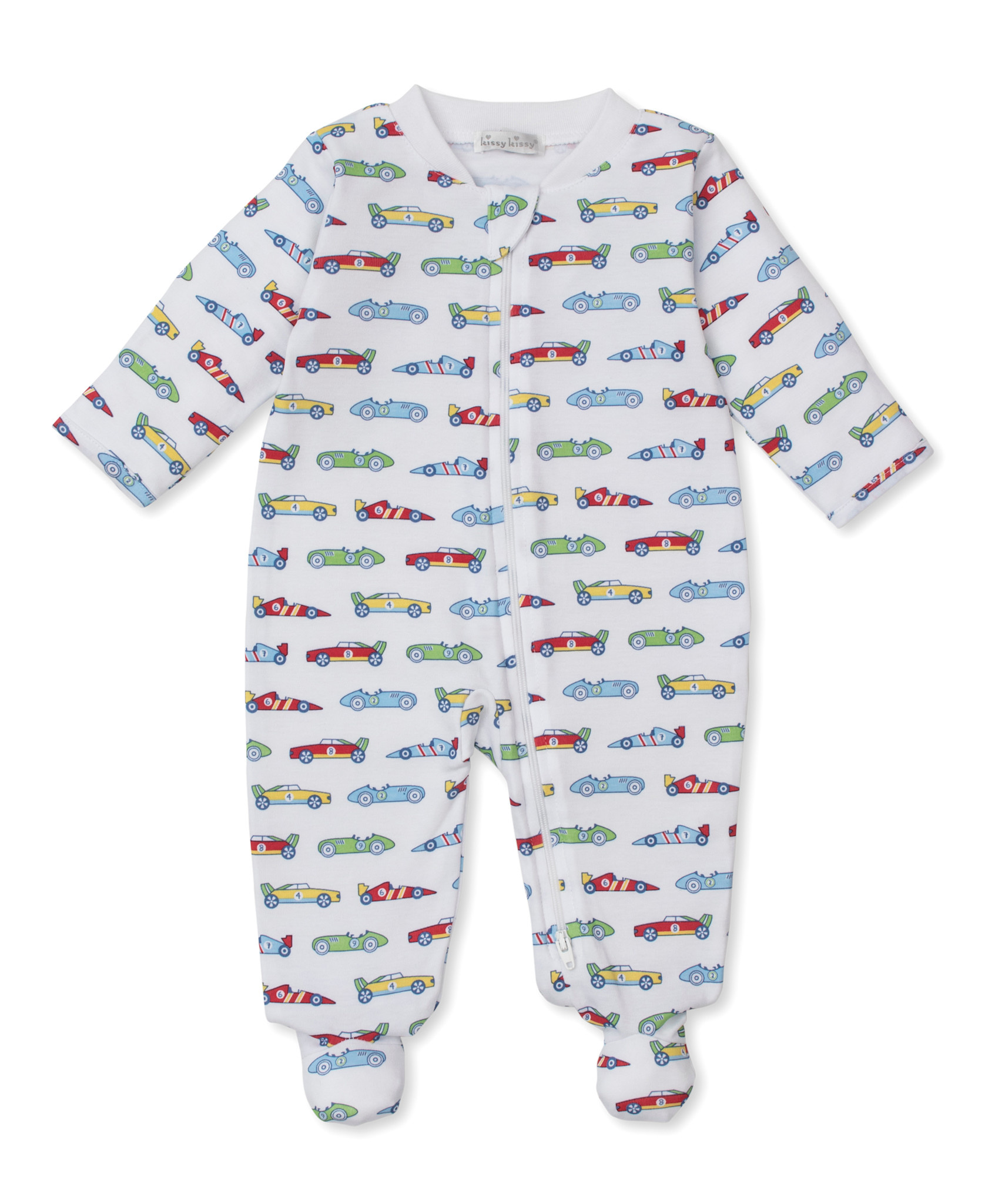 kissy kissy Kissy Kissy PJs Speedway Zip Footie