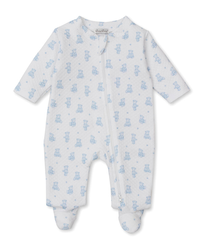 kissy kissy Kissy Kissy Teddy Bear Time Jacquard Zip Footie
