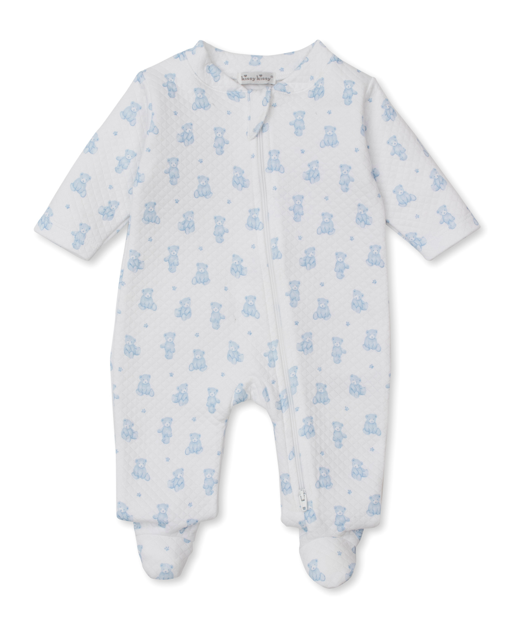 kissy kissy Kissy Kissy Teddy Bear Time Jacquard Zip Footie