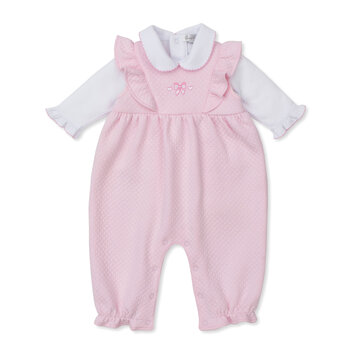 kissy kissy Kissy Kissy Billowy Bows Overalls Set