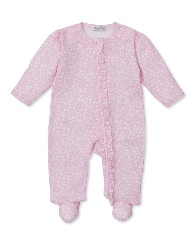 kissy kissy Kissy Kissy Fall in Bloom Zip Footie