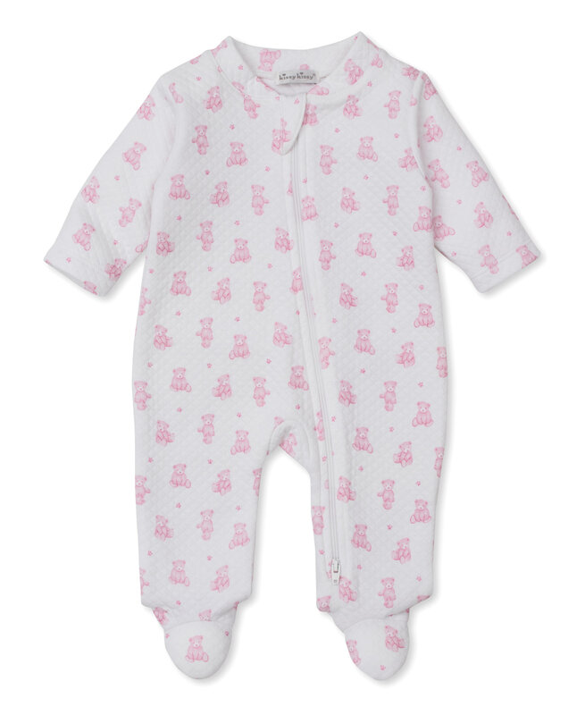 kissy kissy Kissy Kissy Teddy Bear Time Jacquard Zip Footie