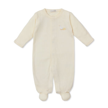 kissy kissy Kissy Kissy Premier Baby Duckling Footie w/Hand Embroidery
