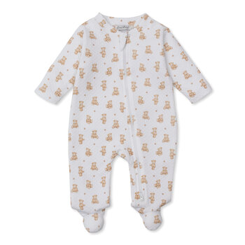 kissy kissy Kissy Kissy Teddy Bear Time Jacquard Zip Footie