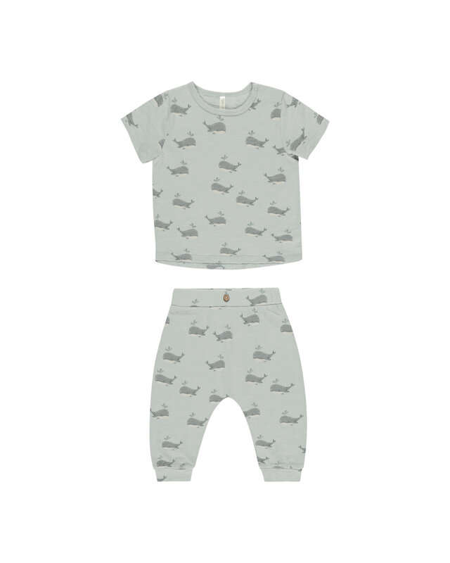 Rylee and Cru Rylee & Cru Whales Tee + Slouch Pant Set