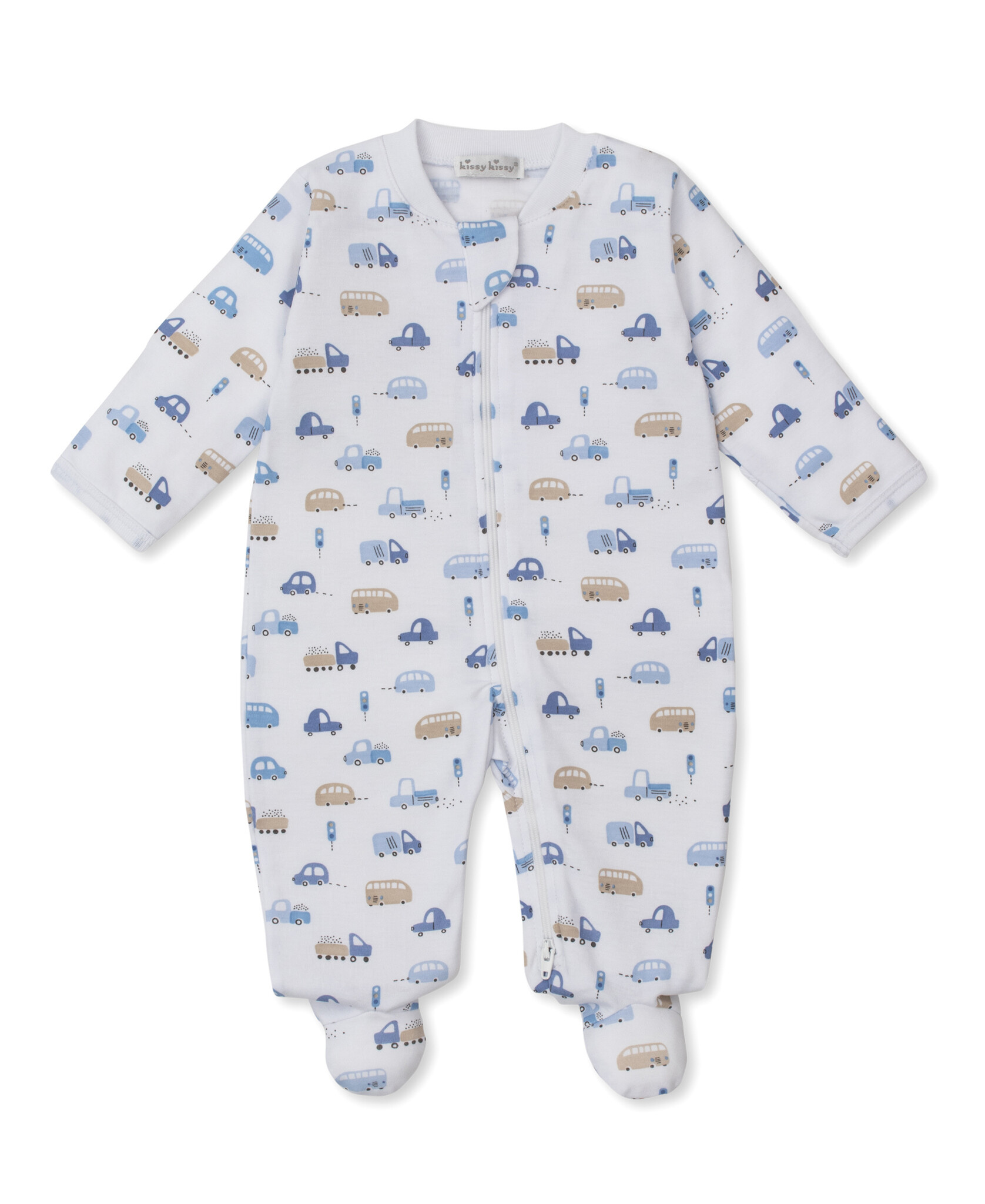 kissy kissy Kissy Kissy Stop & Go Traffic Zip Footie