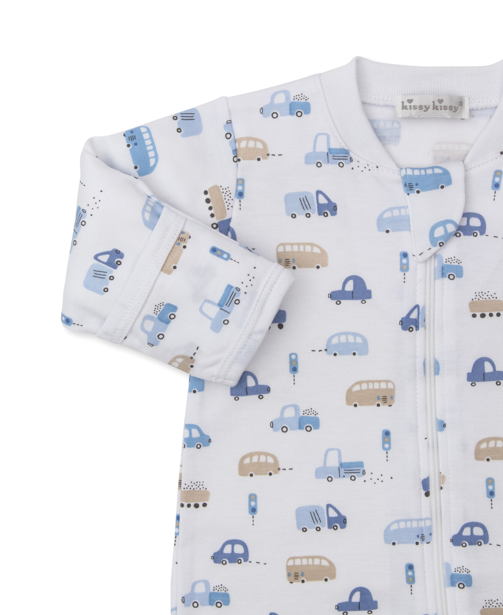 kissy kissy Kissy Kissy Stop & Go Traffic Zip Footie