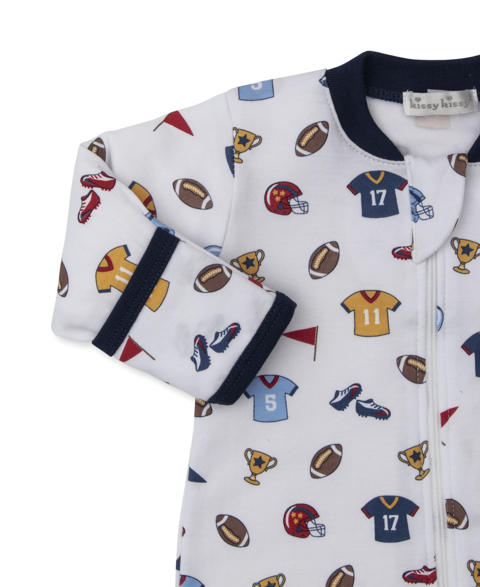 kissy kissy Kissy Kissy Football Fever Zip Footie