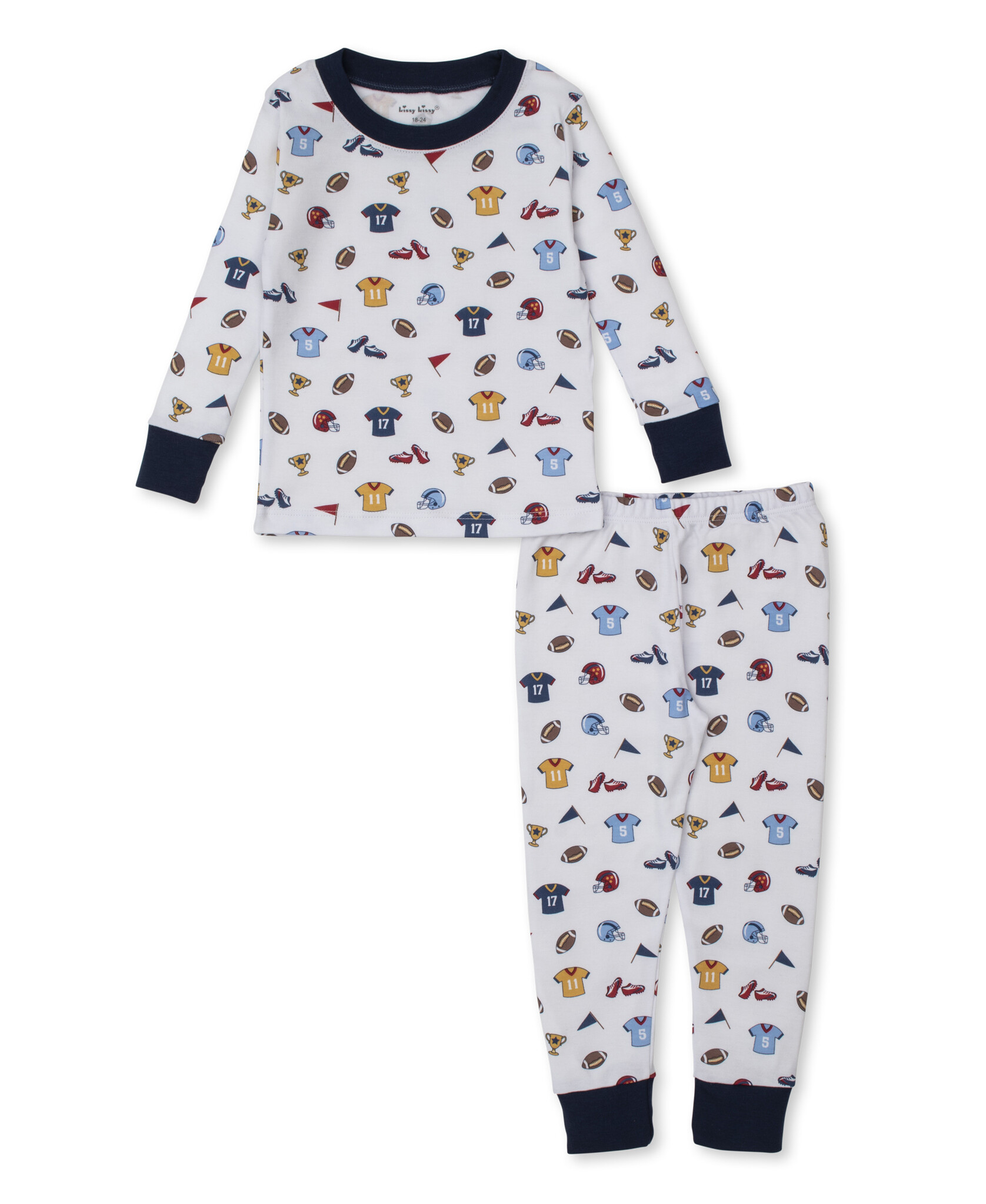 kissy kissy Kissy Kissy Football Fever Pajama Set