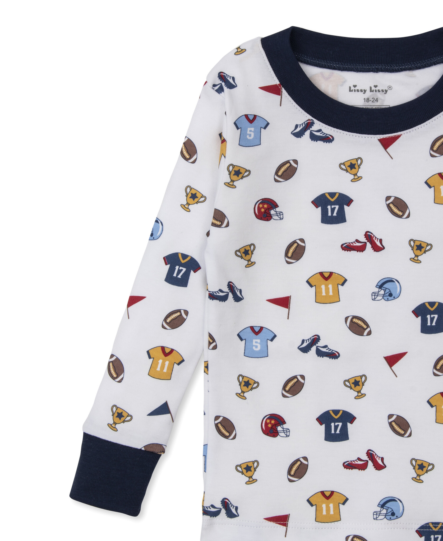 kissy kissy Kissy Kissy Football Fever Pajama Set