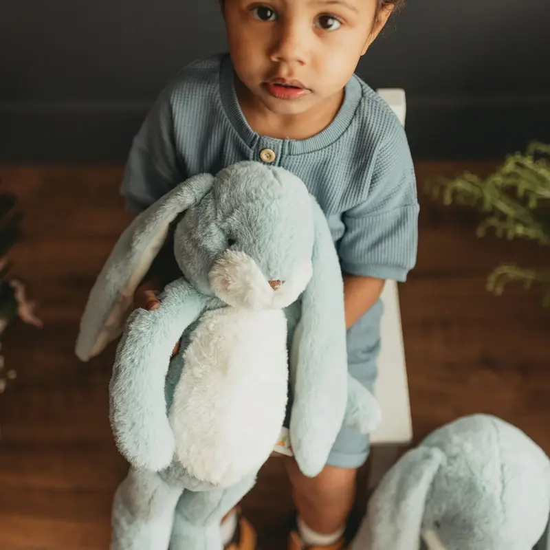 Bunnies by the Bay Bunnies by the Bay Little Nibble 12" Bunny Maui Blue