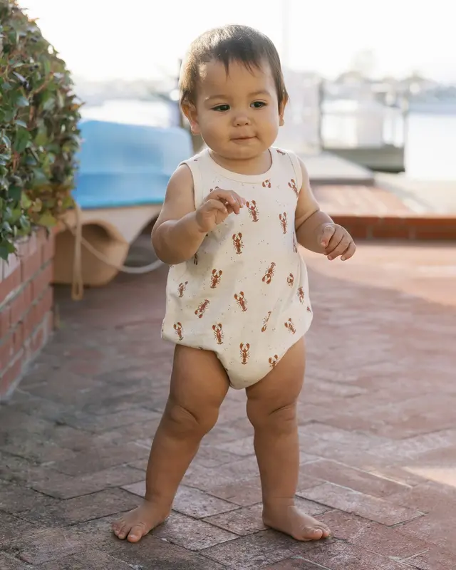 Rylee and Cru Rylee & Cru Lobsters Bubble Onesie