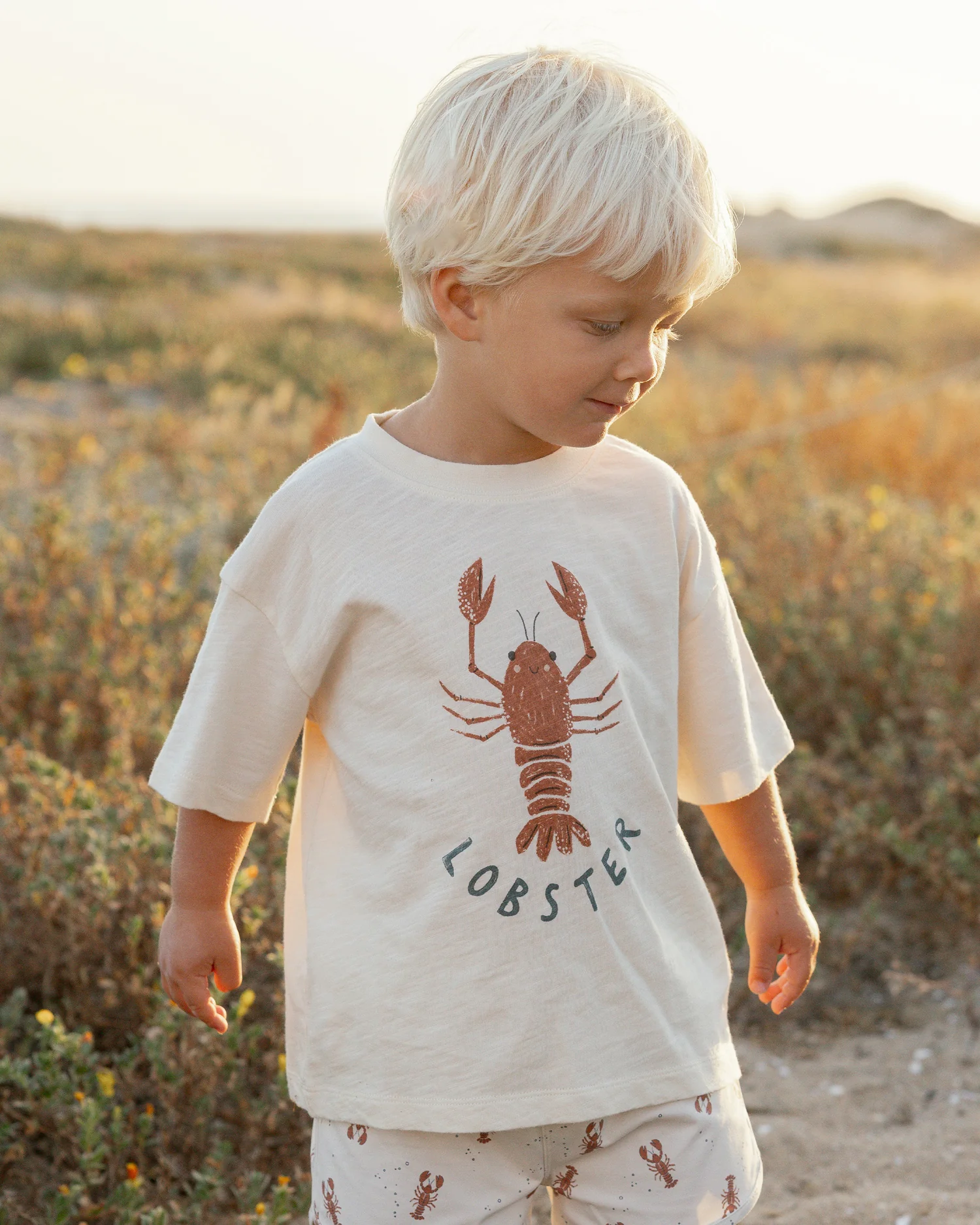 Rylee and Cru Rylee & Cru Lobster Relaxed Tee