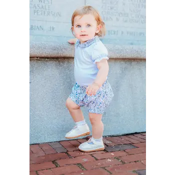 Maddie & Connor Maddie & Connor Olivia Blue Floral Bloomers