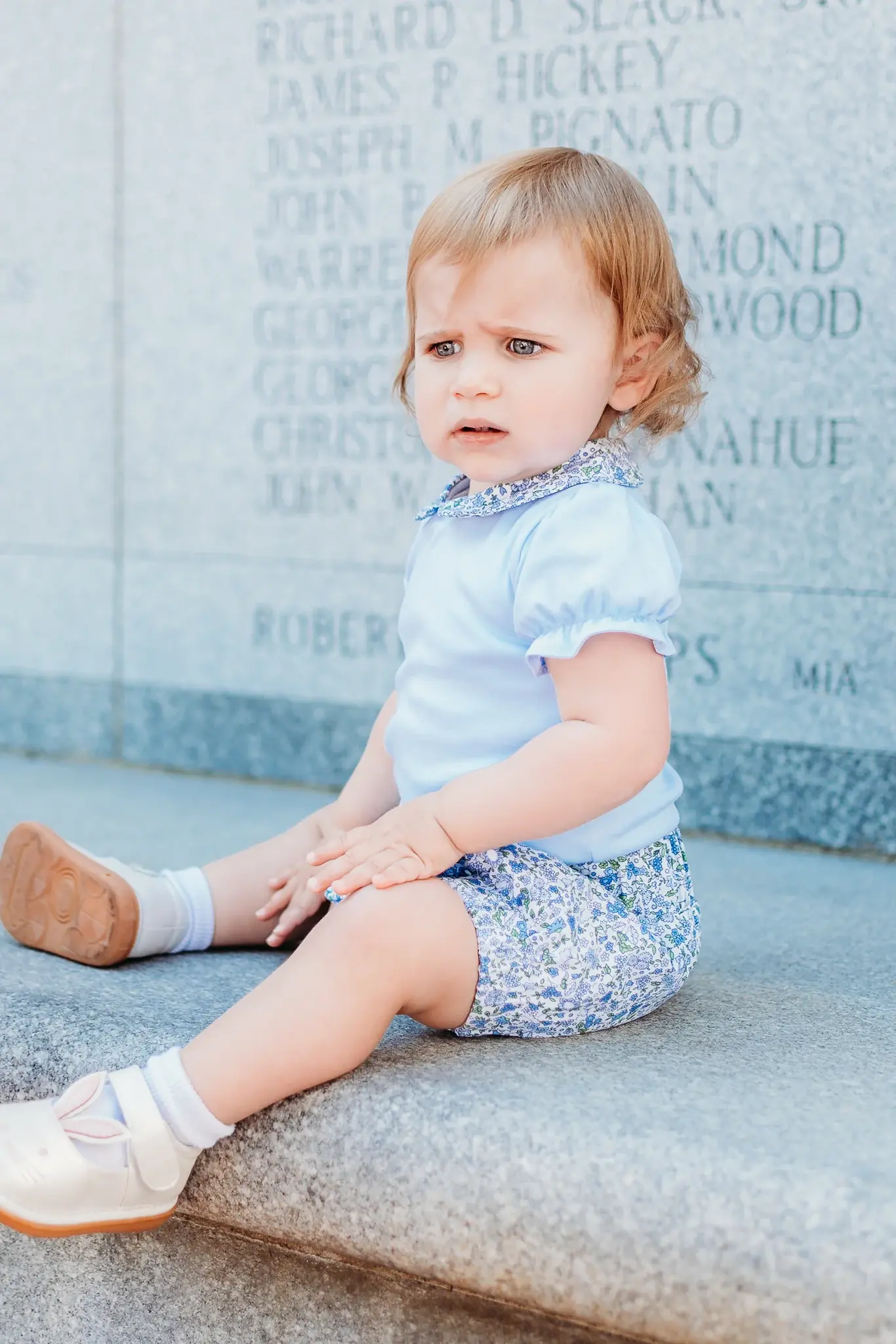 Maddie & Connor Maddie & Connor Olivia Blue Floral Bloomers