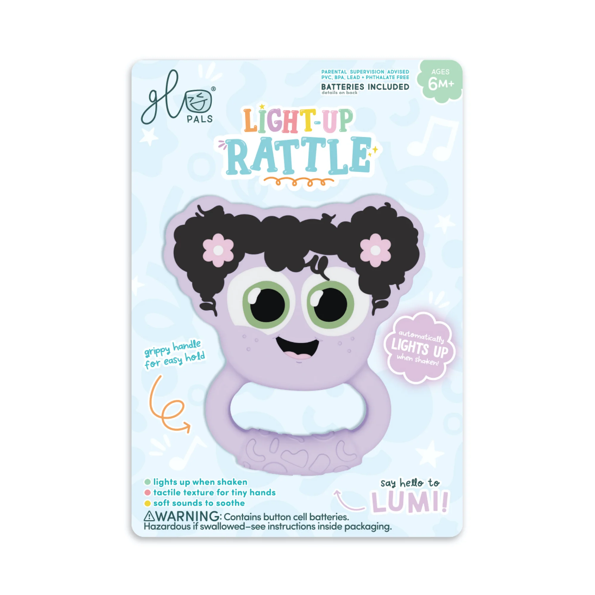 Glo Pals Light Up Rattle - Lumi